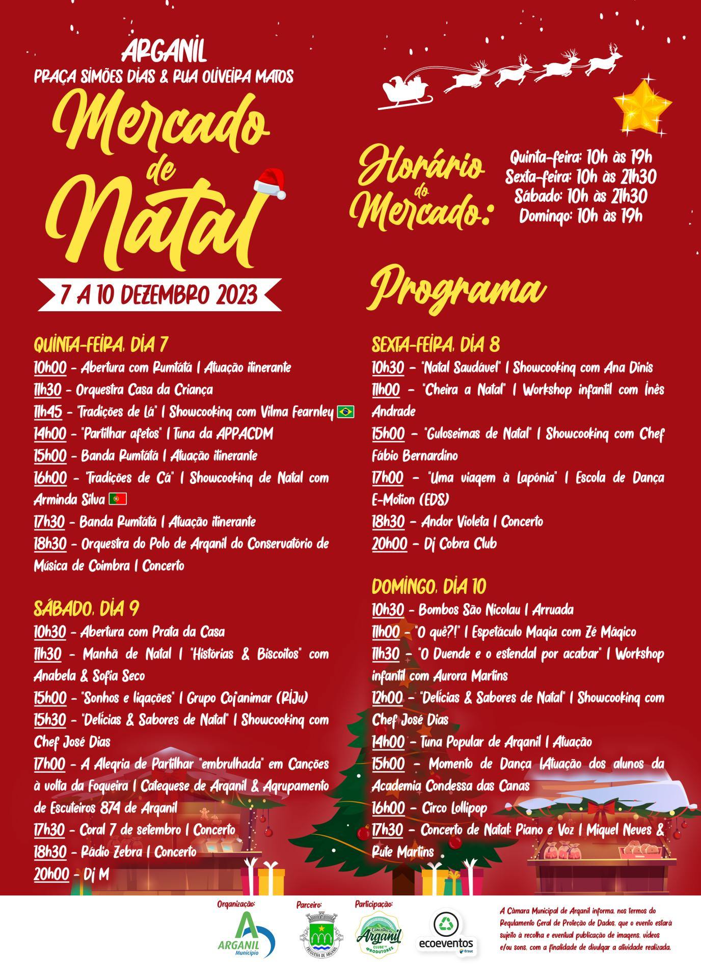 Cartaz Mercado Natal 2023 Com Programa 5mm Bleed