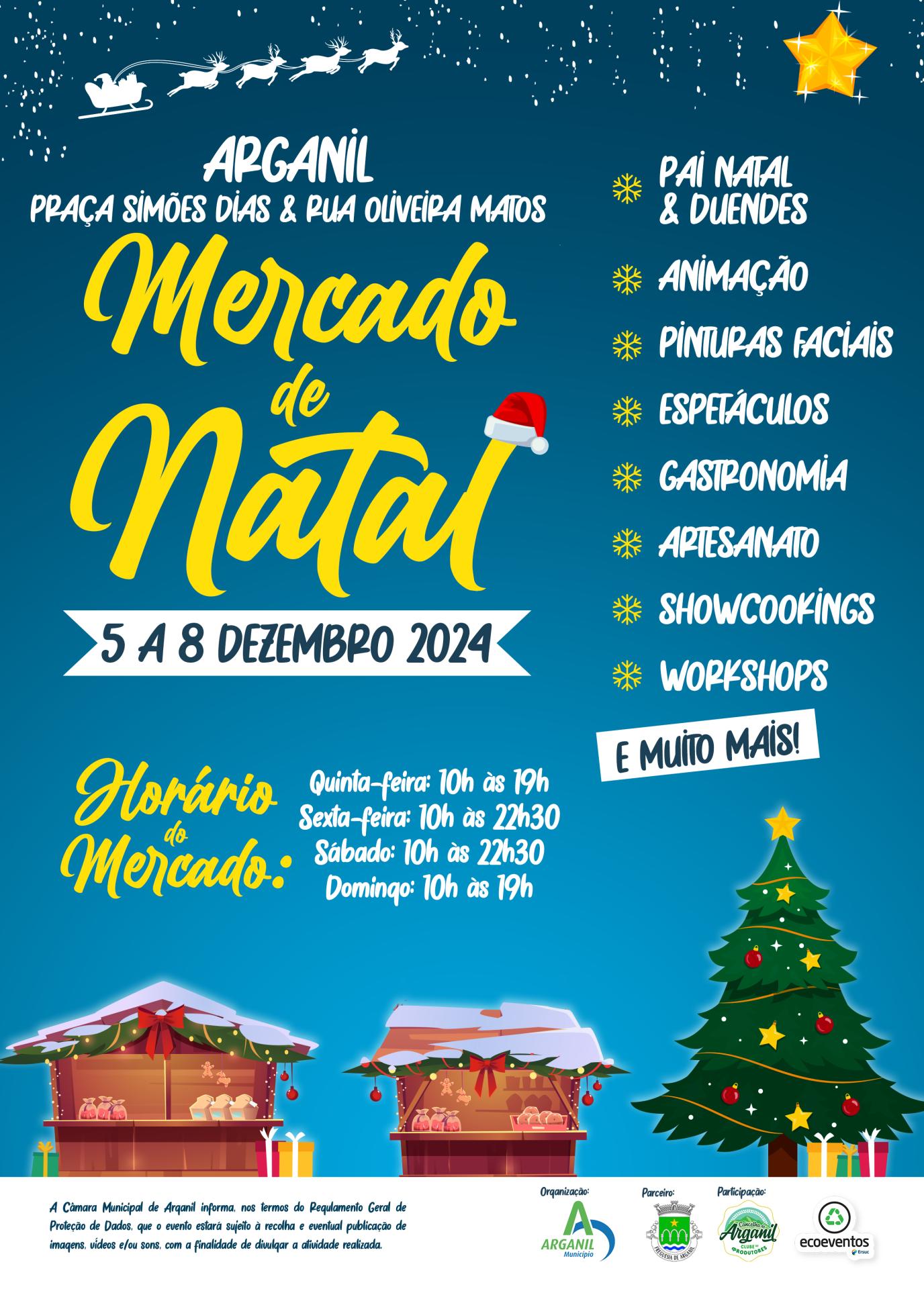 Cartaz Mercado Natal Arganil 2024 5mm Bleed