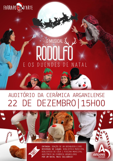 Cartaz Teatro Rodolfo E Os Duendes De Natal